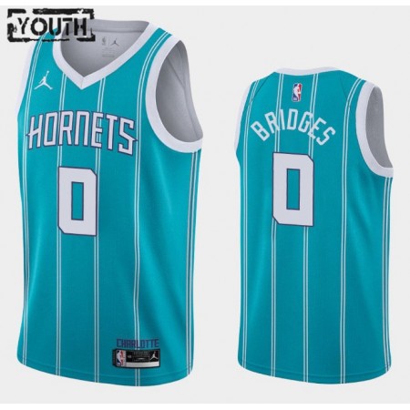 Kinder NBA Charlotte Hornets Trikot Miles Bridges 0 Jordan Brand 2020-2021 Icon Edition Swingman